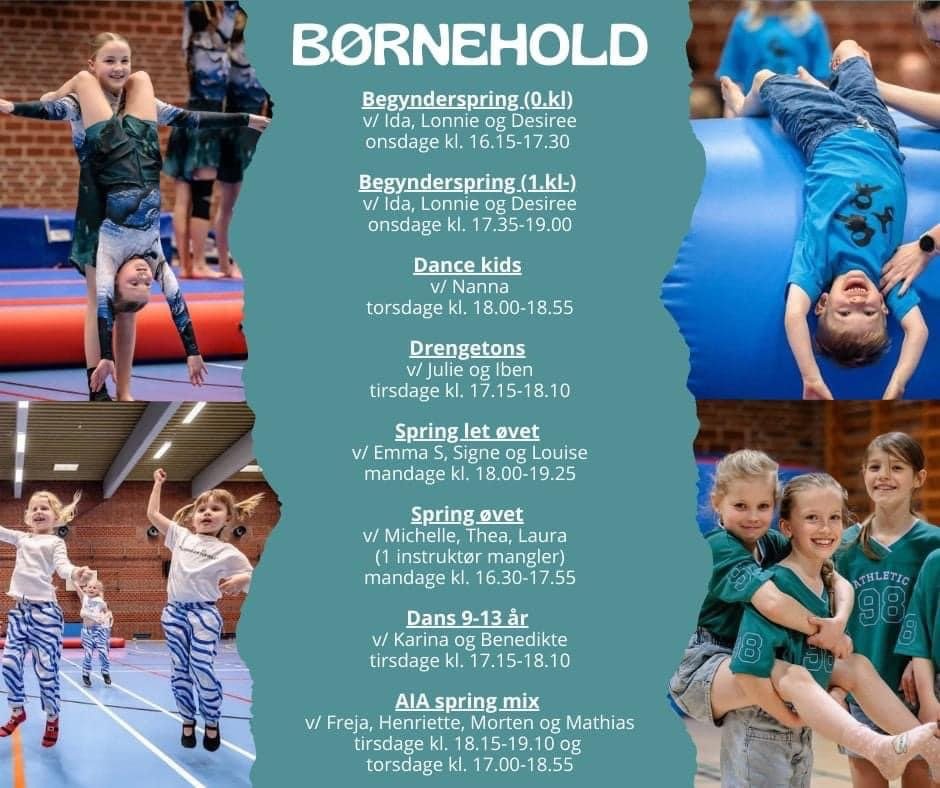 Her er planen for næste sæsons børnehold i 23/24.
